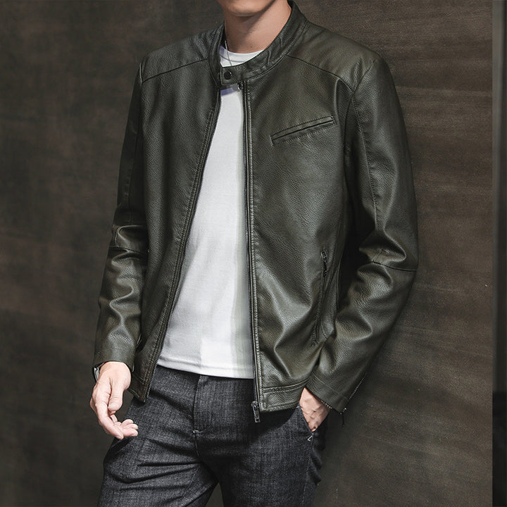 Herren Moderne Kunstlederjacke Echo Archiv