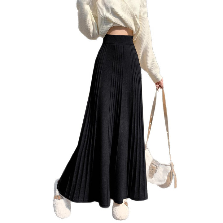 Damen Plissierter Maxirock mit hohem Bund Echo Archiv 1787632235