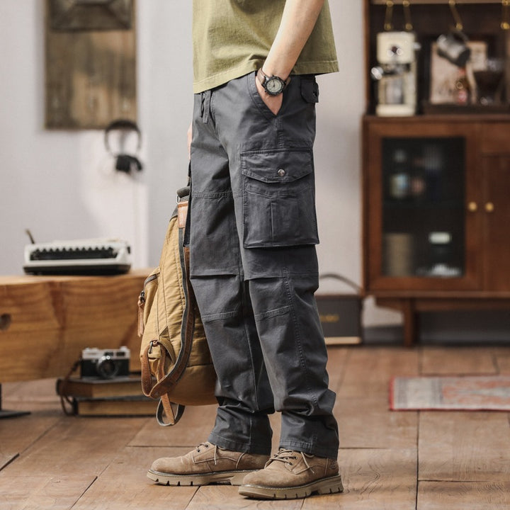 Herren Technische Cargohose mit geradem Schnitt, verstärkten Knien & Mehrfachtaschen Echo Archiv
