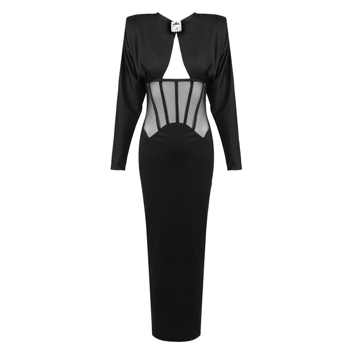 Damen Elegantes Abendkleid mit transparenten Einsätzen und figurbetontem Design Echo Archiv