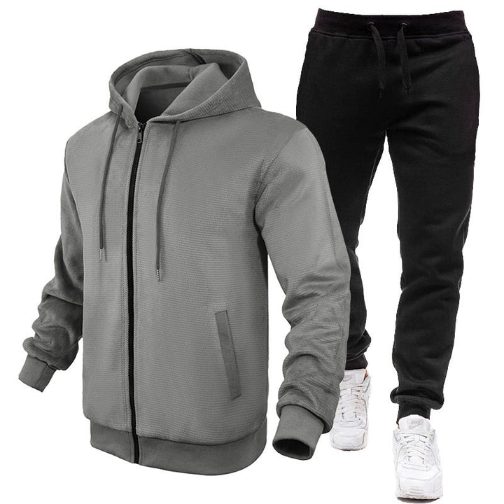 Herren Sportlicher Hoodie- und Jogginganzug mit Fleece-Futter und praktischen Taschen Echoarchiv