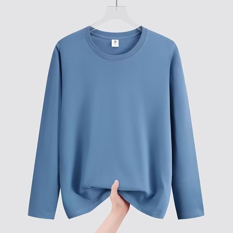 Damen Lässiges Langarmshirt aus atmungsaktiver Baumwolle Echoarchiv