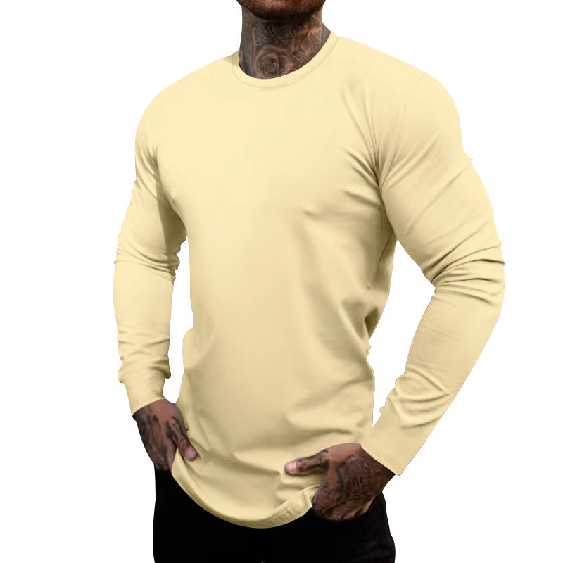 Herren Langarm-T-Shirt aus atmungsaktivem Material mit körperbetonter Passform Echoarchiv