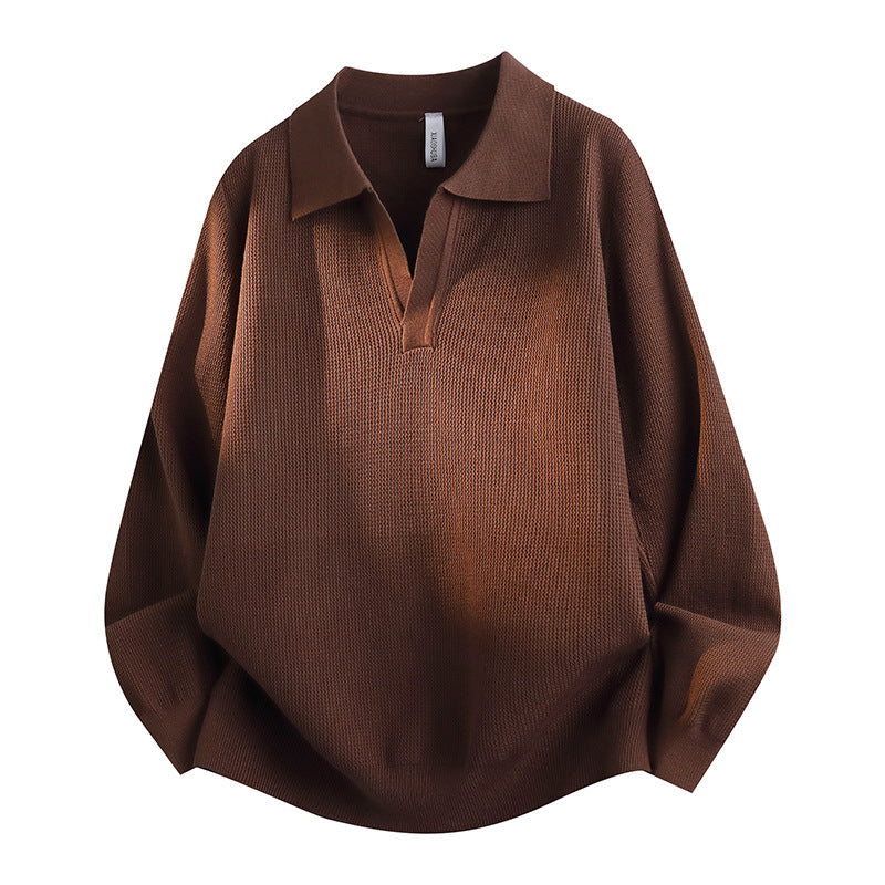 Damen Lässiger Pullover mit V-Ausschnitt – Mavelle
