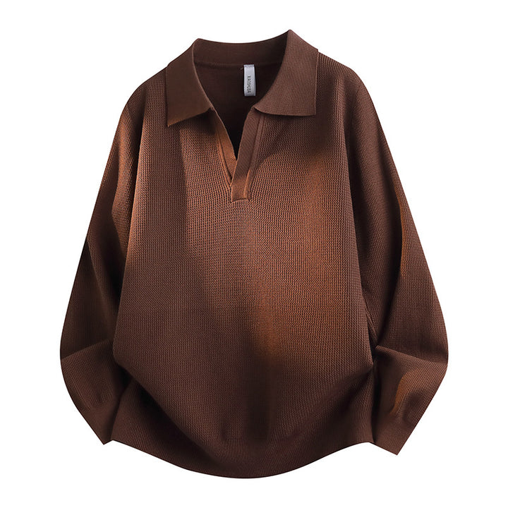 Damen Lässiger Pullover mit V-Ausschnitt – Mavelle