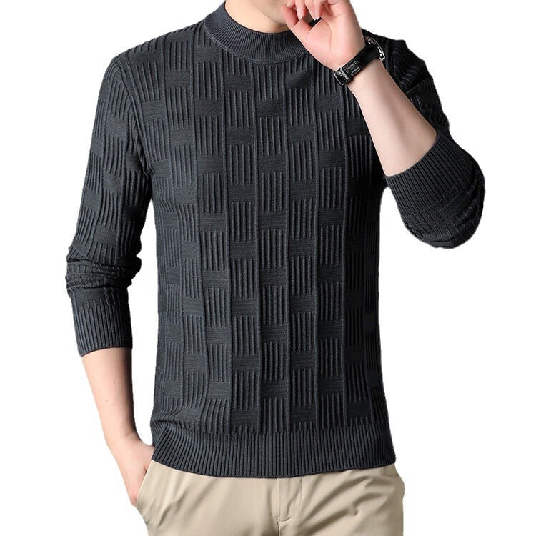 Herren Feinstrickpullover mit modernem Strukturdesign Echoarchiv