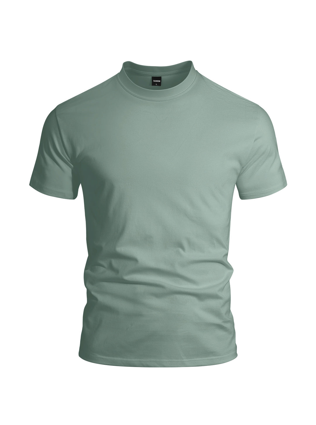Herren nan eng anliegendes Rundhals-Basicshirt aus Singlejersey mit verstärktem Nackenband Echo Archiv