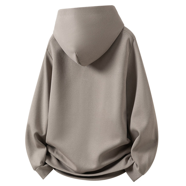 Herren Kapuzenpullover mit Knopfleiste und Kängurutasche Echoarchiv