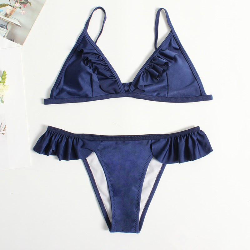 Damen Triangel-Bikini mit Rüschen Echo Archiv