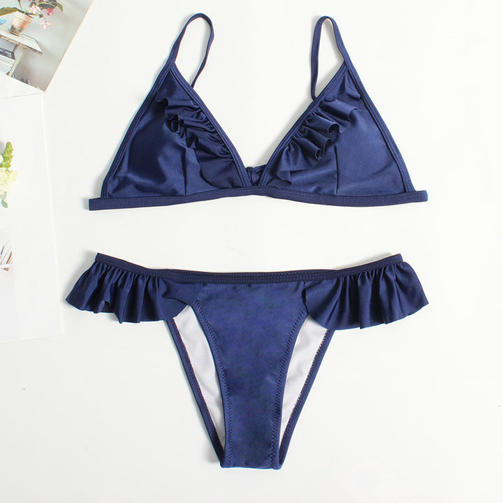 Damen Triangel-Bikini mit Rüschen Echo Archiv