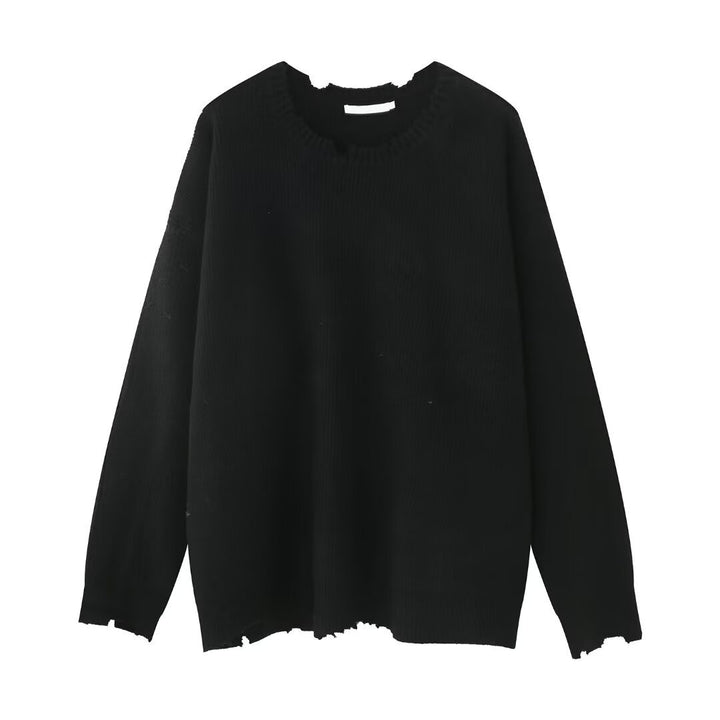 Damen Elegante Grobstrickpullover mit modernem V-Ausschnitt Echoarchiv