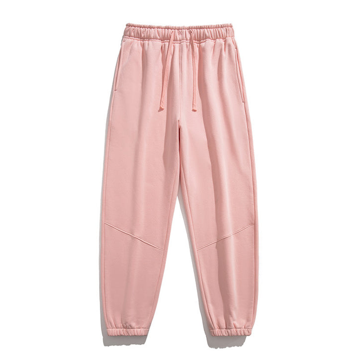 Herren Fleece-Jogginghose mit tapered Schnitt, elastischem Kordelbund & Knie-Paneelen Echoarchiv