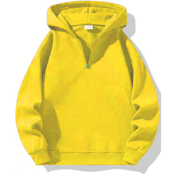 Herren sportlicher Kapuzenpullover mit halbem Reißverschluss Echoarchiv