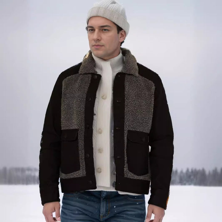 Herren Übergangsjacke mit weich gefütterter Innenseite und praktischen Taschen Echoarchiv