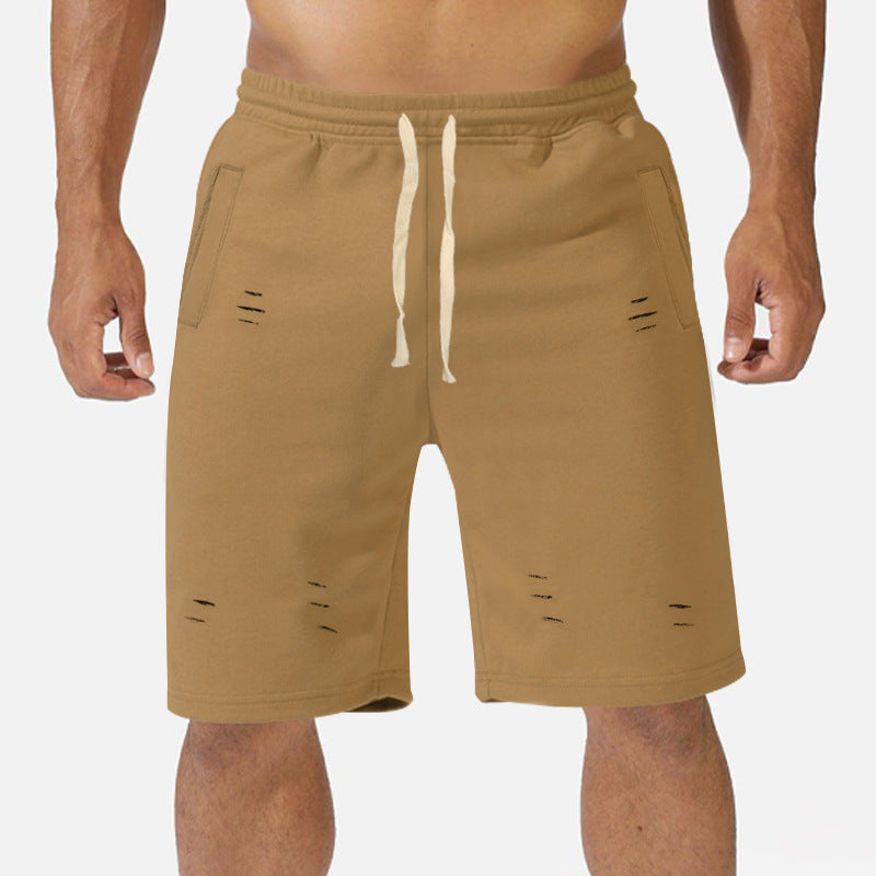Herren lässige Shorts mit strategischen Schlitzdetails und elastischem Bund Echoarchiv