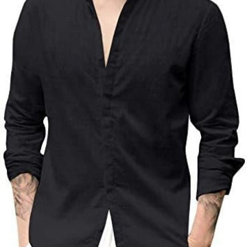 Herren elegantes und bequemes Langarmhemd Echoarchiv