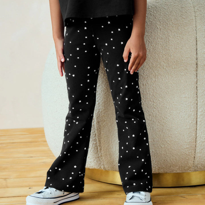 Mädchen Flared Leggings mit funkelndem Sternenmotiv Echo Archiv