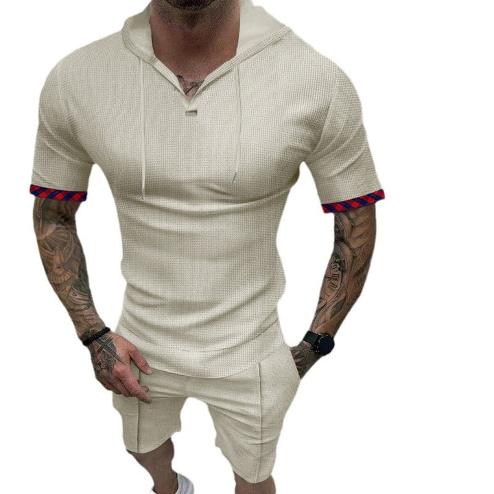 Herren Sportliches Kurzarm-Hoodie von Echoarchiv
