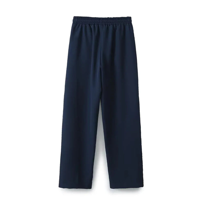Damen lässige Trackpants mit geradem Bein elastischem Komfortbund Tunnelzug und seitlichen Kontraststreifen – Avélisse