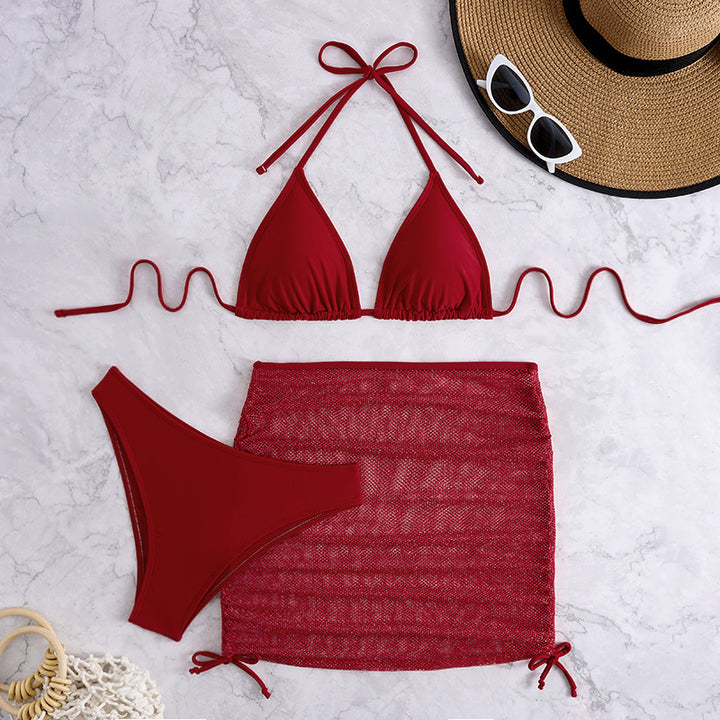 Damen Bikini-Set mit durchscheinendem Rock Echo Archiv