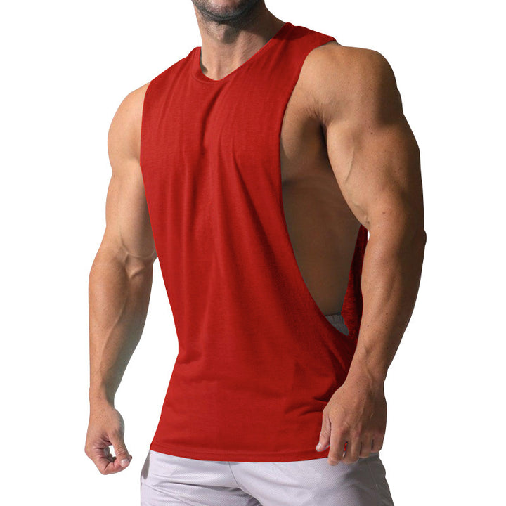 Herren Ärmelloses Sportshirt mit tiefem Rückenausschnitt und atmungsaktivem Material Echoarchiv