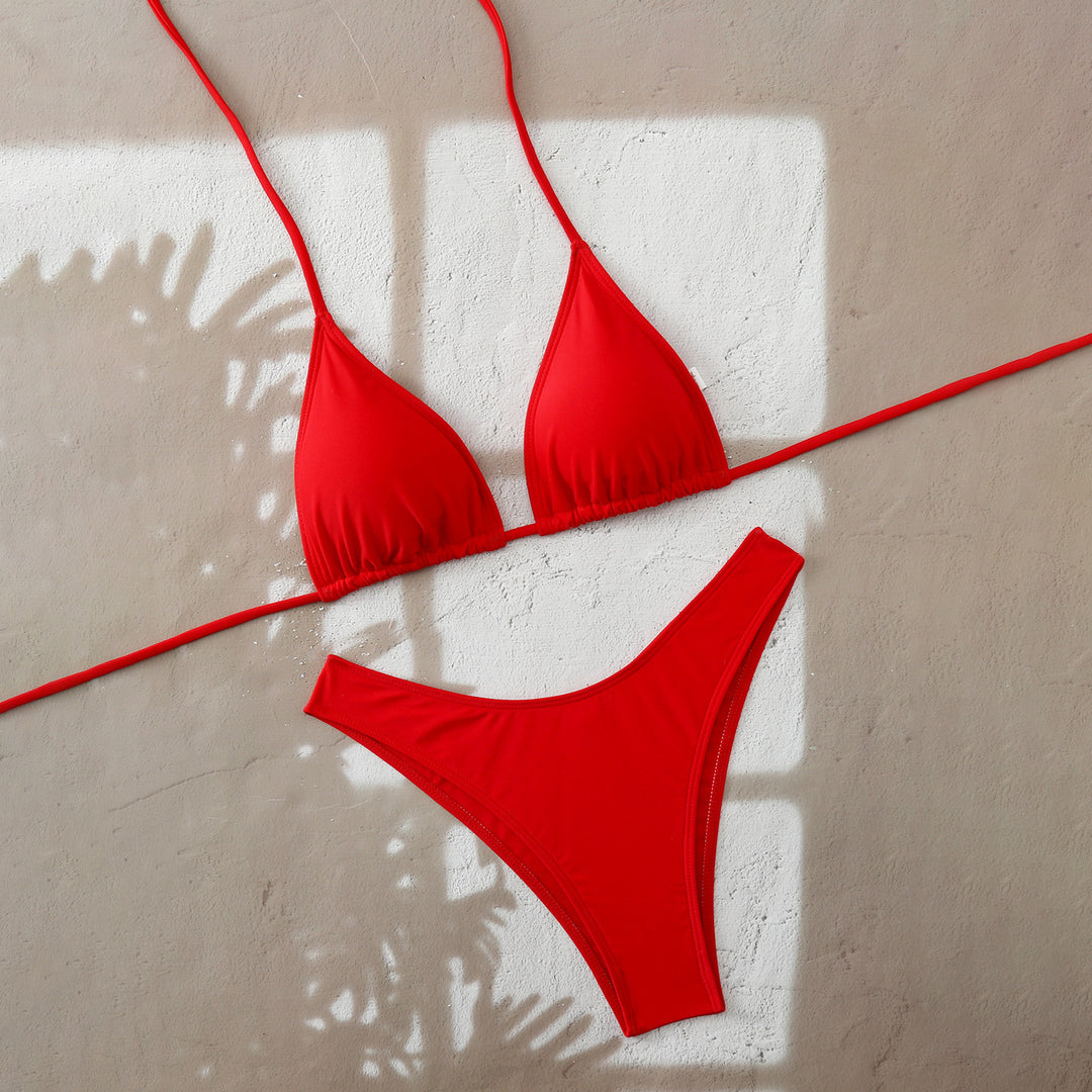 Damen Triangel-Bikini mit verstellbaren Bindebändern Echo Archiv