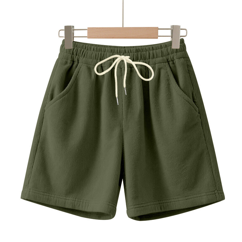 Herren nan gerippte Jersey-Shorts mit elastischem Bund, dekorativem Kordelzug und seitlichen Eingrifftaschen Echo Archiv
