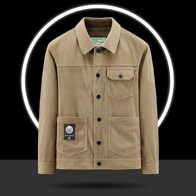 Herren Lässige Cordjacke mit praktischen Taschen und modischem Design Echo Archiv