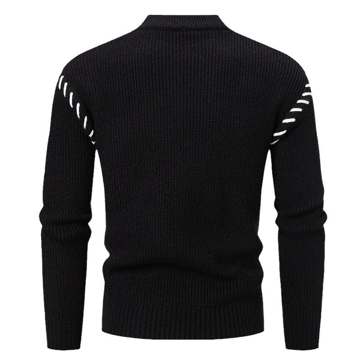 Herren modischer Strickpullover mit einzigartigem Design und hohem Kragen Echoarchiv