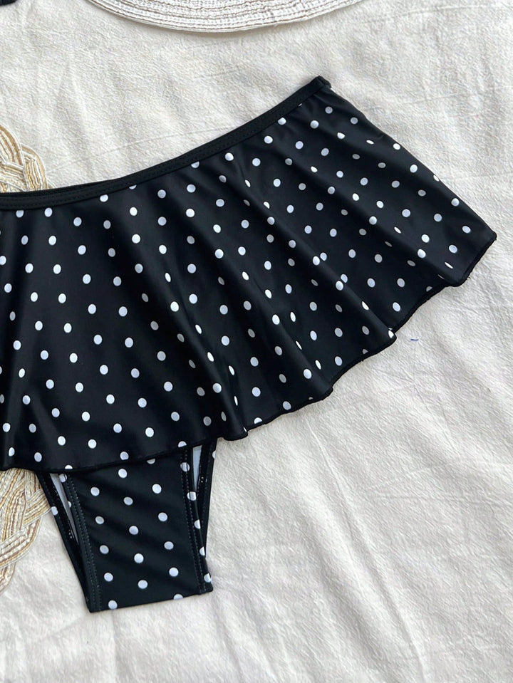 Damen Triangel-Bikini mit verspieltem Rüschensaum Echo Archiv