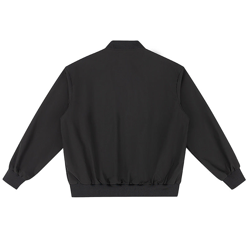 Damen Leichte Bomberjacke mit geripptem Saum, Druckknopfblende und verdeckten Eingrifftaschen Echo Archiv