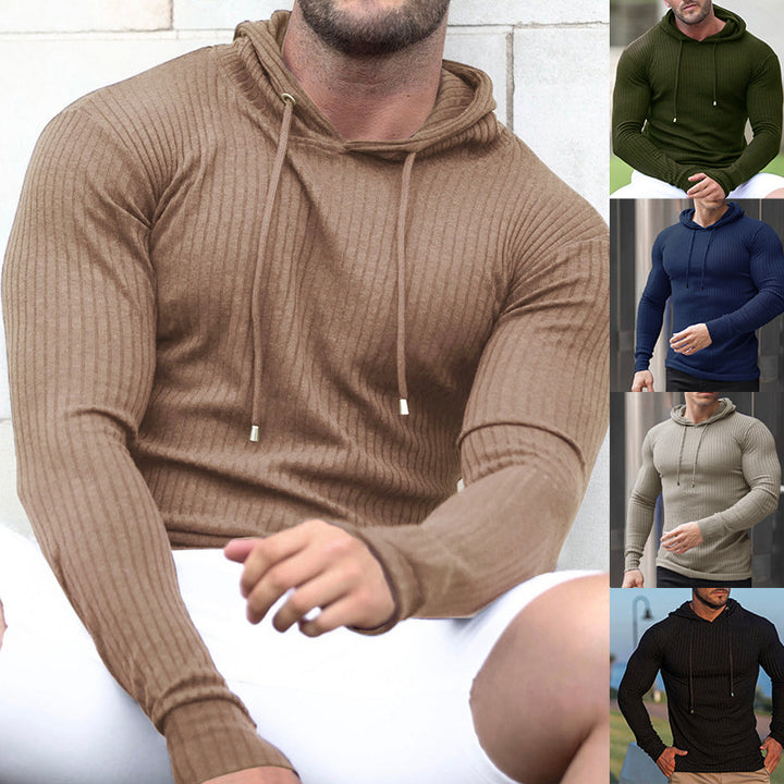 Herren Hoodie mit feuchtigkeitsregulierender Baumwollmischung und strukturiertem Design Echoarchiv