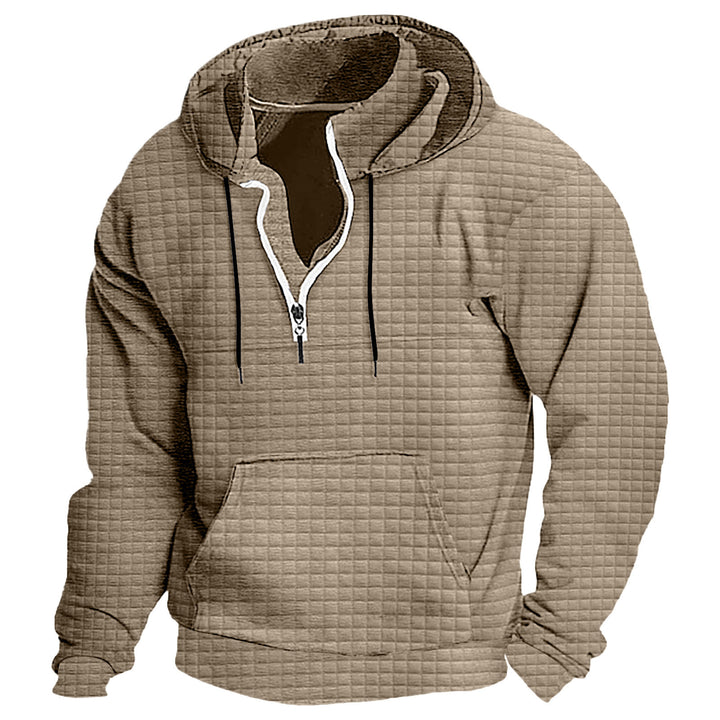 Herren Kapuzenpullover mit strukturiertem Design und praktischem Reißverschluss Echoarchiv