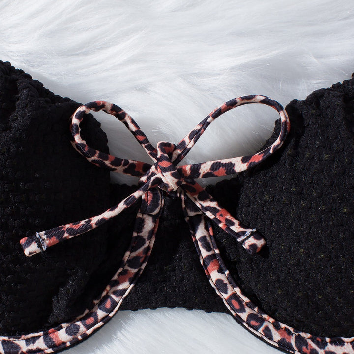 Damen Push-Up Bikini mit tierischem Akzent Echo Archiv