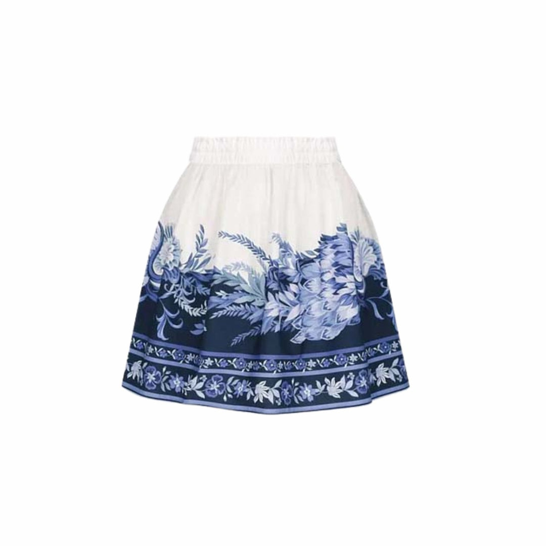 Damen Einteiler Badeanzug mit floralem Design und V-Ausschnitt Echo Archiv
