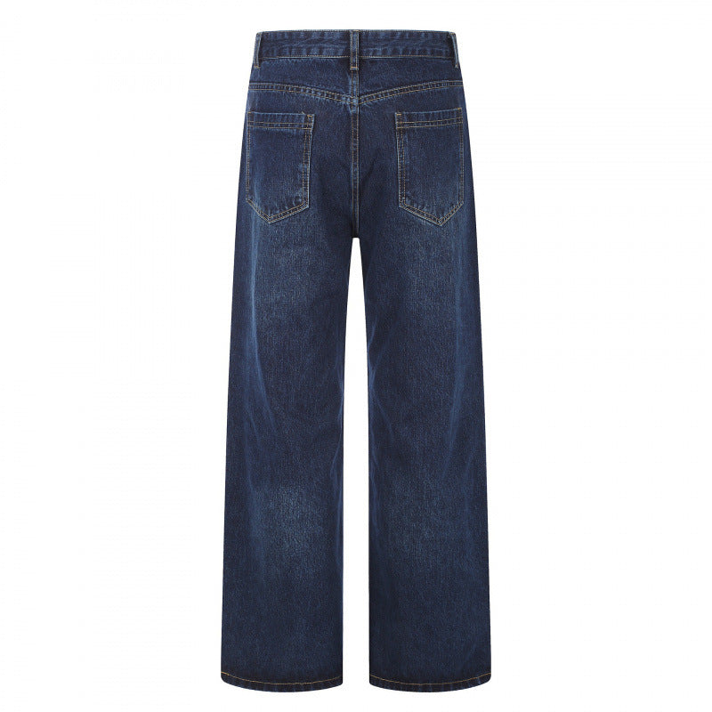 Damen High‑Waist Jeans mit weitem Bein, Fünf‑Taschen und lockerem Schnitt Echo Archiv