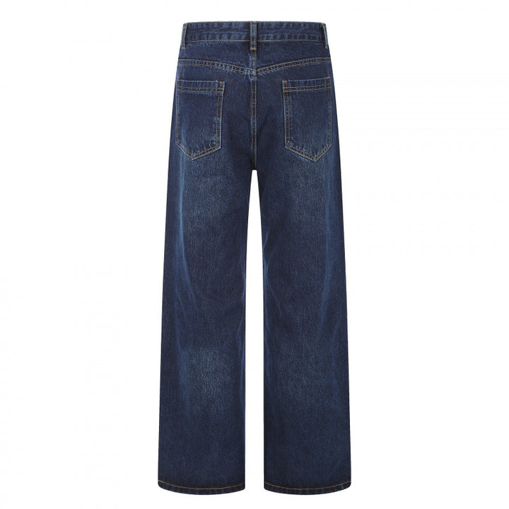 Damen High‑Waist Jeans mit weitem Bein, Fünf‑Taschen und lockerem Schnitt Echo Archiv