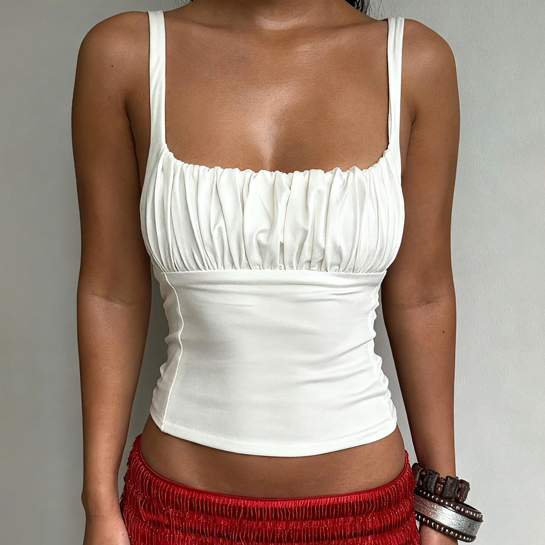 Damen-Bustier-Oberteil mit schmeichelnder Passform und feinen Rüschen Echo Archiv