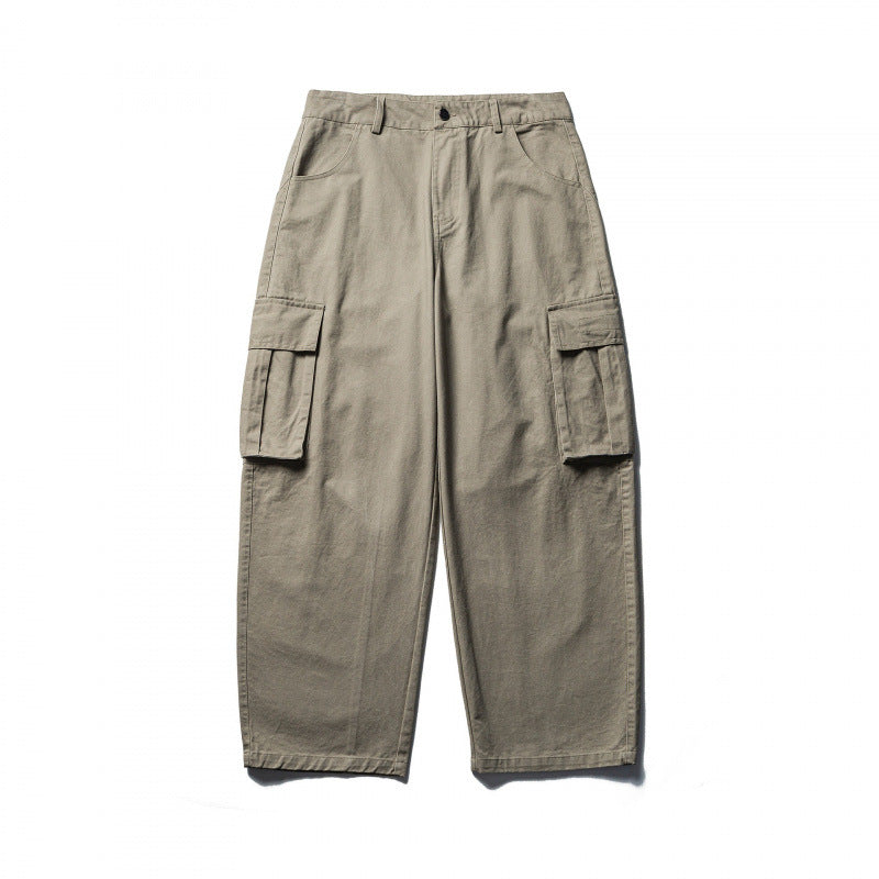Unisex Weite Cargo-Hose im Baggy‑Schnitt mit tiefem Schritt, aufgesetzten Klappentaschen und cleanem Finish Echo Archiv