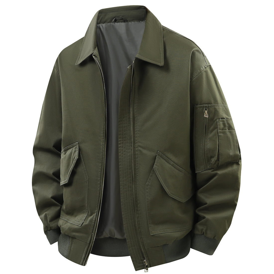 Herren Utility-Jacke mit praktischen Taschen und strapazierfähigem Material – Taviero