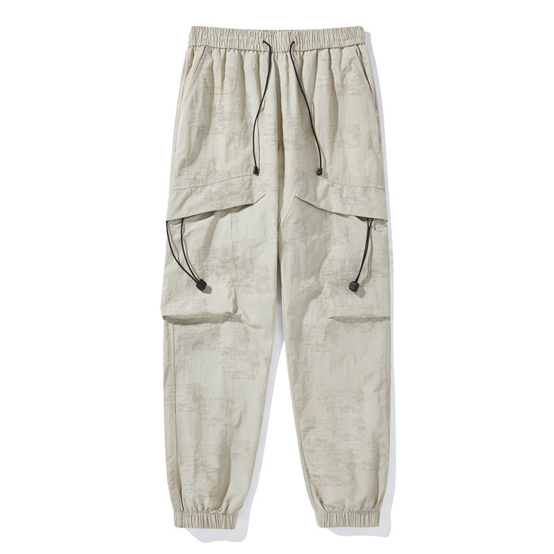 Damen Modische Cargo-Hose mit elastischem Bund Echoarchiv