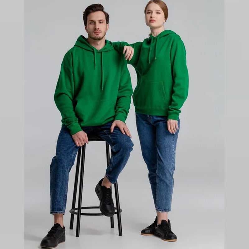 Unisex nan minimalistischer Heavyweight Kapuzenpullover aus French‑Terry mit verdeckter Kängurutasche und schmaler Silhouette Echo Archiv