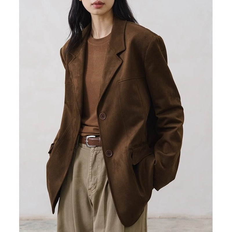 Damen Elegante und lässige Oversized Blazer Echoarchiv