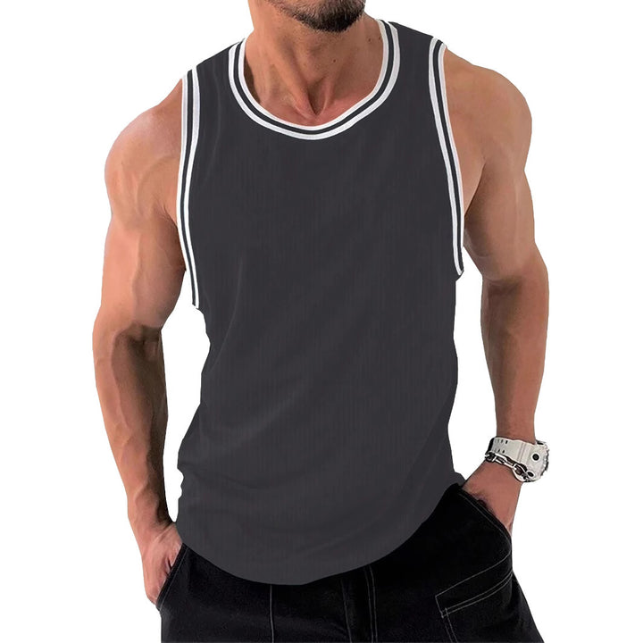 Herren Sportliches Muskelshirt mit atmungsaktiver Struktur Echoarchiv