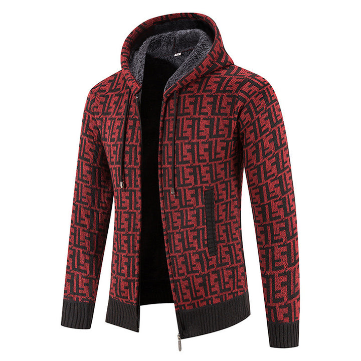 Herren modische Strickjacke mit hochgeschlossenem Kragen Echoarchiv