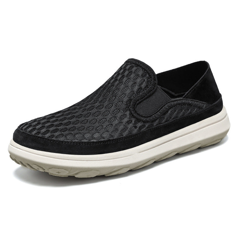 Herren nan atmungsaktiver Mesh-Slip-On Loafer mit elastischen Einsätzen und stoßdämpfender EVA-Sohle Echo Archiv