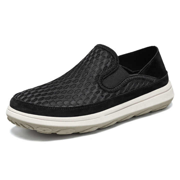 Herren nan atmungsaktiver Mesh-Slip-On Loafer mit elastischen Einsätzen und stoßdämpfender EVA-Sohle Echo Archiv