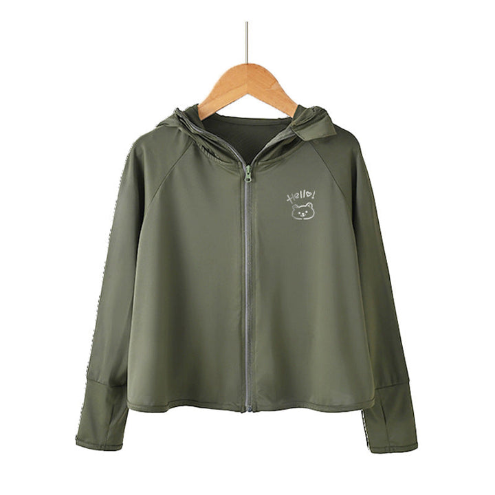 Damen Leichte Kapuzenjacke mit verspieltem Motiv Echo Archiv
