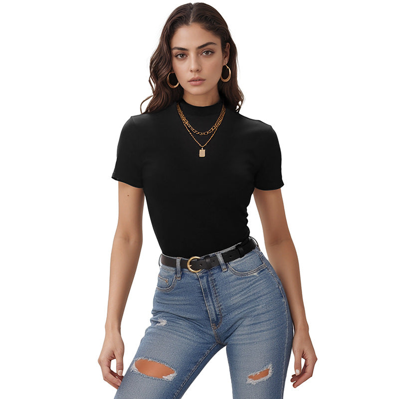 Damen High-Waist Straight-Jeans mit Destroyed-Kniepartie und schmaler Hüftpassform Echoarchiv