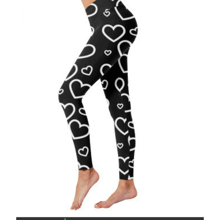 Damen Gemusterte Weihnachtsleggings Echoarchiv